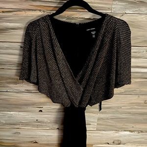 Maggie London Size 10 V Neck Pantsuit